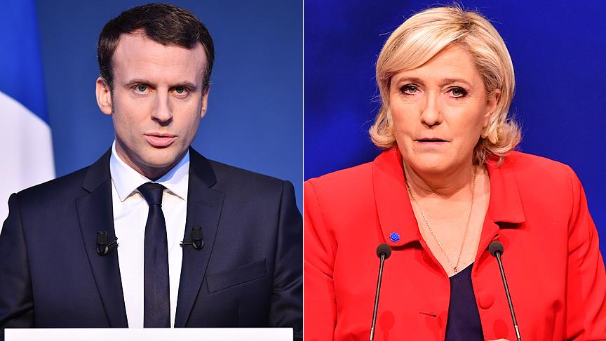 Macron, Le Pen'den daha çok destekleniyor