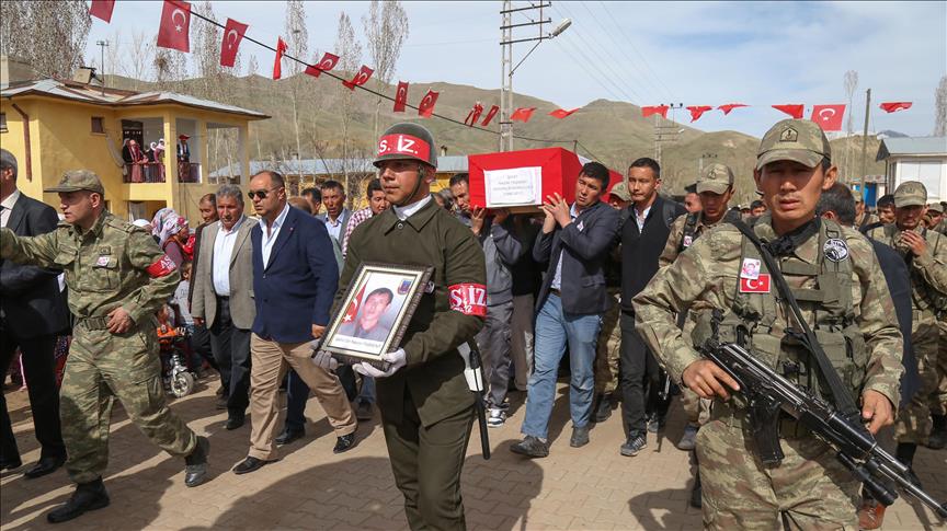 Kırgız Türkü şehit son yolculuğuna uğurlandı