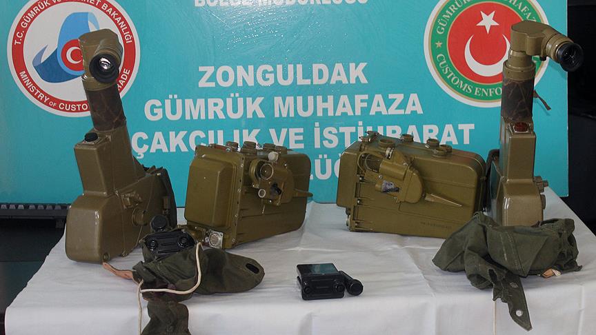 Zonguldak'ta antitank füzesi parçaları ele geçirildi