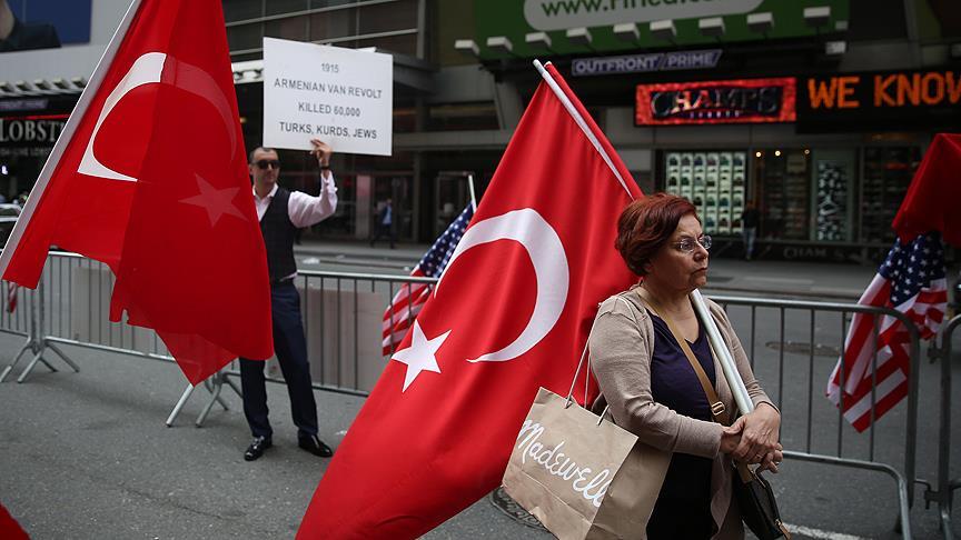 New York'ta 'Ermeni yalanlarına son' eylemi