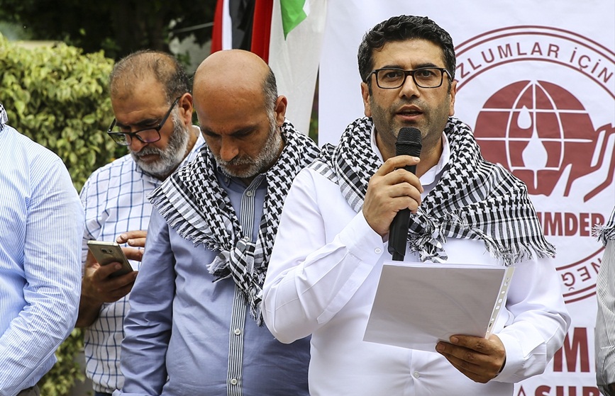 MAZLUMDER'den açlık grevindeki Filistinli tutsaklara destek