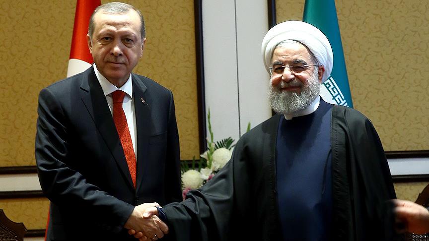 Cumhurbaşkanı Erdoğan, Ruhani ile görüştü