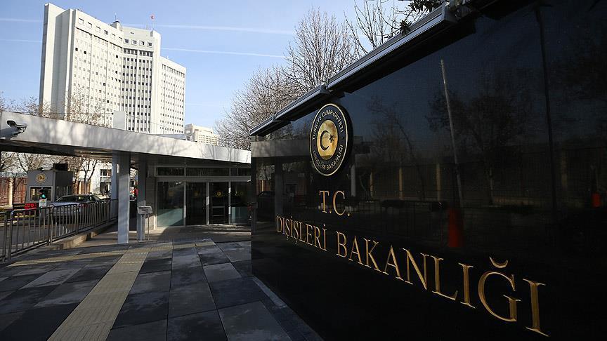 Dışişleri Bakanlığı: AB'nin tutumu iki yüzlülük ve tutarsızlıktır