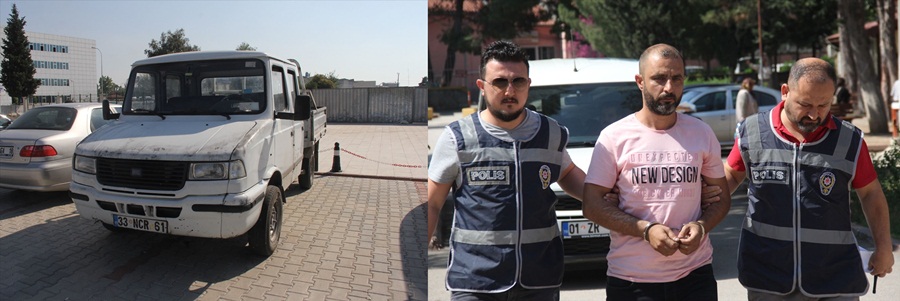Sürücü, bin 360 kamyonet incelenerek yakalandı