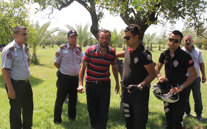 Çocuğu taciz ettiği öne sürülen kişiye darp