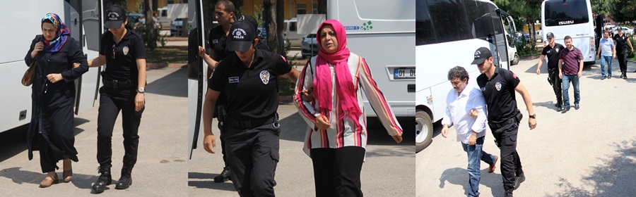 FETÖ'den gözaltına alınan 20 öğretmen adliyeye sevk edildi