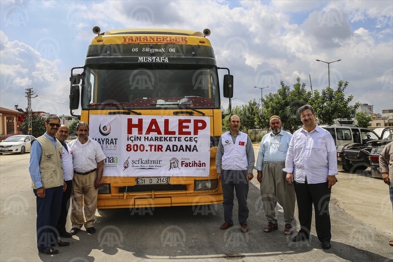 Suriye'ye yardım malzemeleri gönderildi