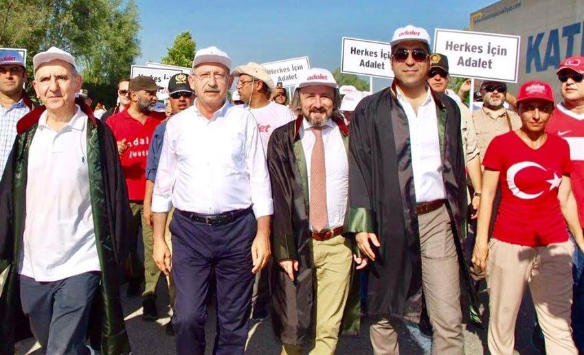 Başkan Av. Küçük "Adalet" Yürüyüşüne Katıldı..