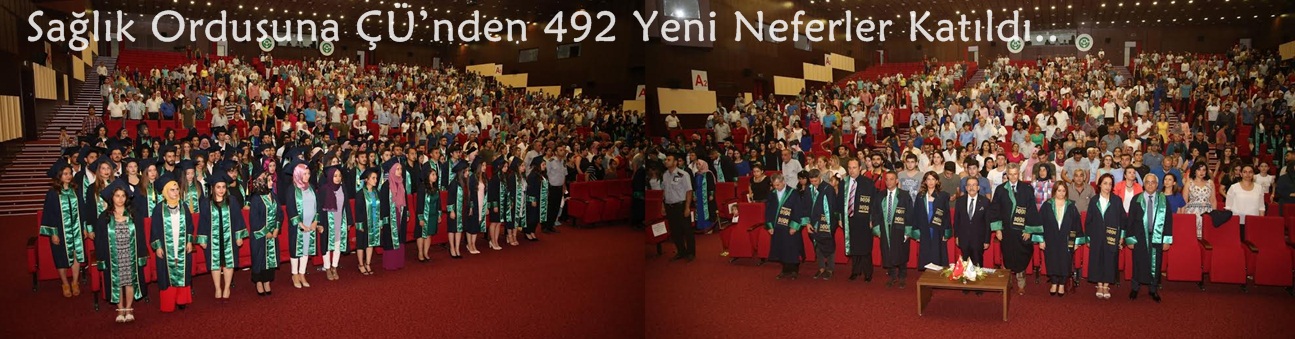 Sağlık Ordusuna ÇÜ’nden 492 Yeni Neferler Katıldı..