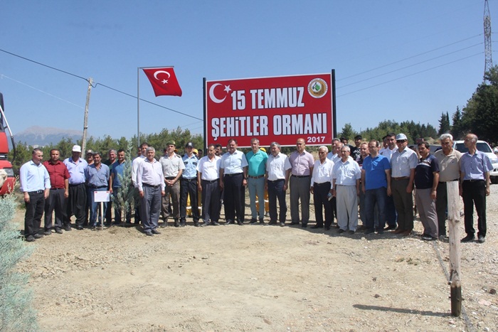 Karaisalı’da, 15 Temmuz Şehitleri Hatıra Ormanı Oluşturuldu