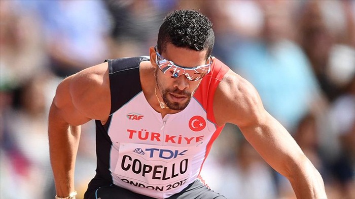 Milli sporcu Copello 400 metre engellide gümüş madalya kazandı