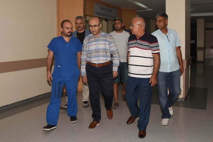 Vali Demirtaş, Uzman Çavuş Aksoy’u Tedavi Gördüğü Balcalı Hastanesi’nde Ziyaret Etti