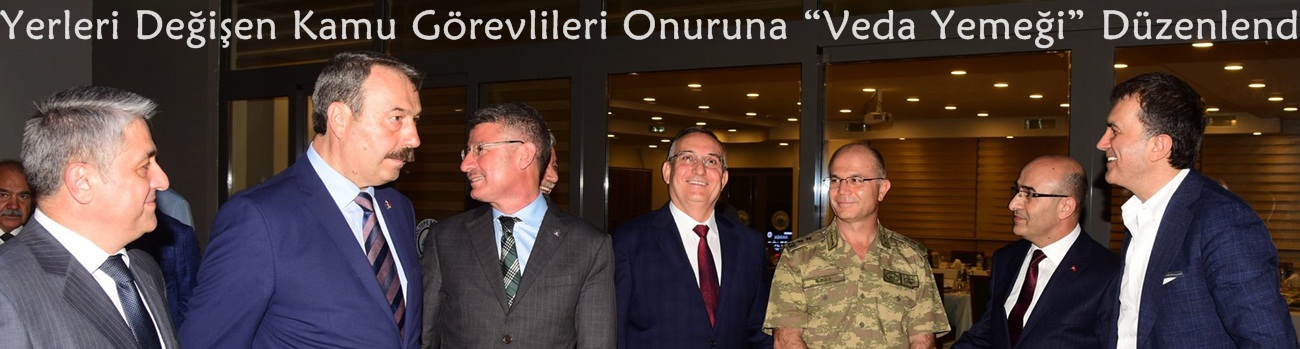 Yerleri Değişen Kamu Görevlileri Onuruna “Veda Yemeği” Düzenlendi