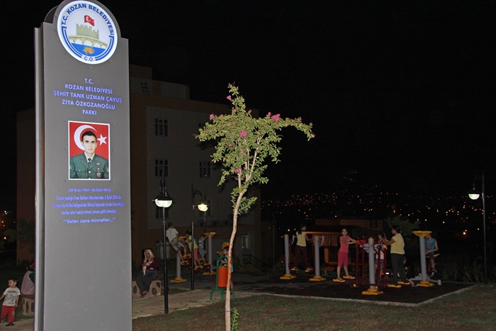 Fırat Kalkanı Şehidinin adı parka verildi 