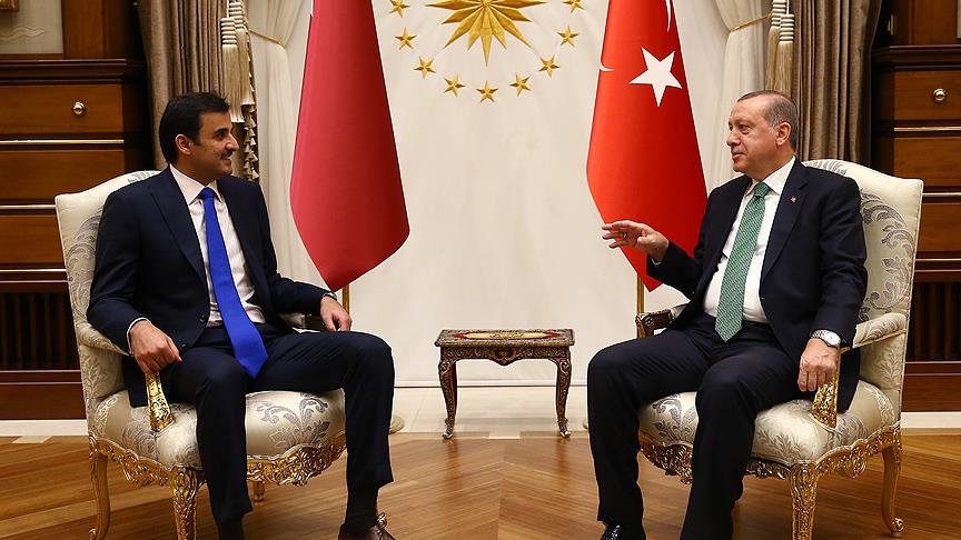 Cumhurbaşkanı Erdoğan ile Katar Emiri Al Sani görüştü..