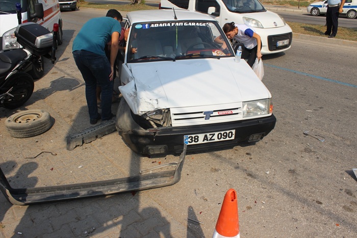 Adana'da trafik kazası: 1 yaralı 