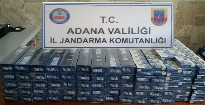 Adana Jandarmadan Kaçak Sigara Operasyonu