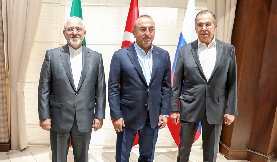 Çavuşoğlu-Lavrov-Zarif Görüşmesi..