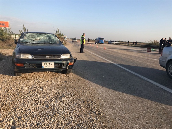 Adana'da otomobilin çarptığı kişi öldü
