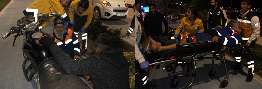 Adana'da 2 motosiklet çarpıştı: 3 yaralı