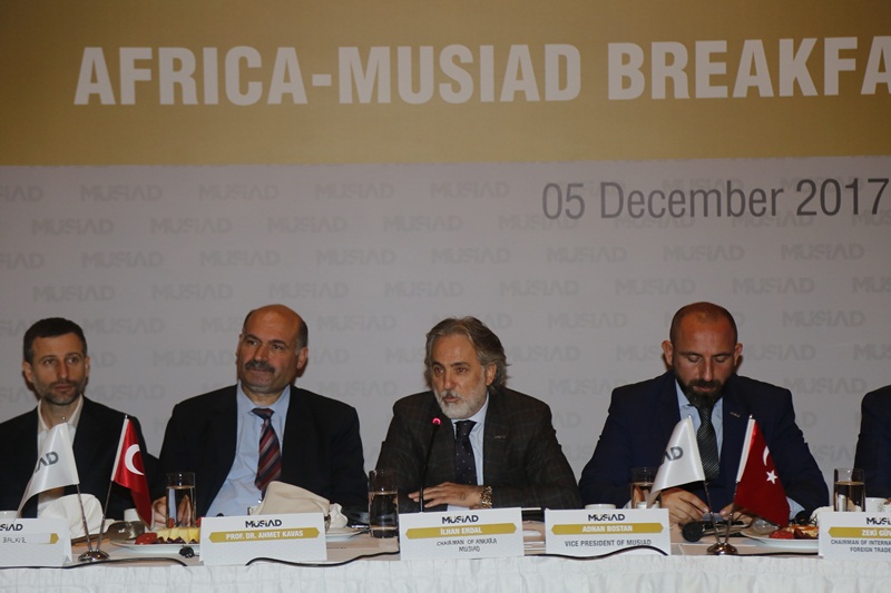 MÜSİAD Ankara Afrika Ticari Ataşelerini Ağırladı