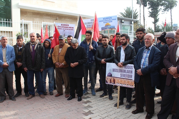 Hatay'da Kudüs için Tepki..