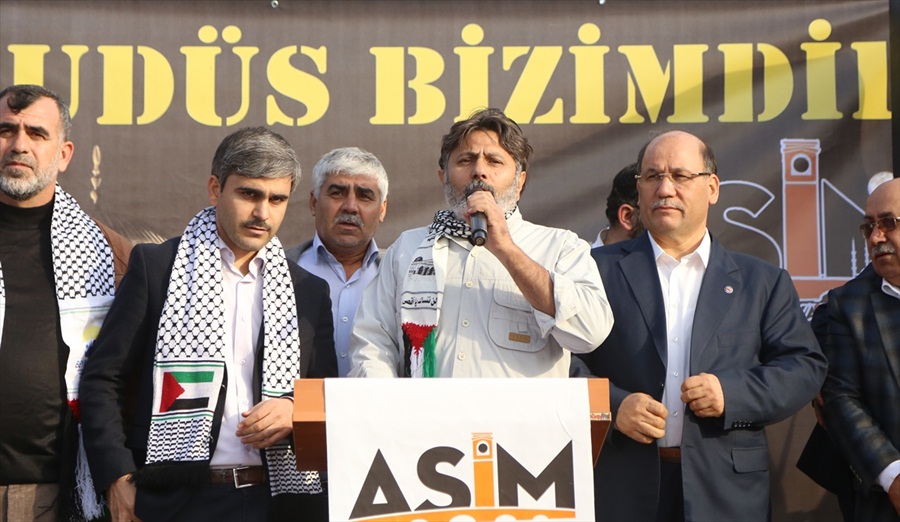 ABD Adana Konsolosluğu önünde Kudüs protestosu  