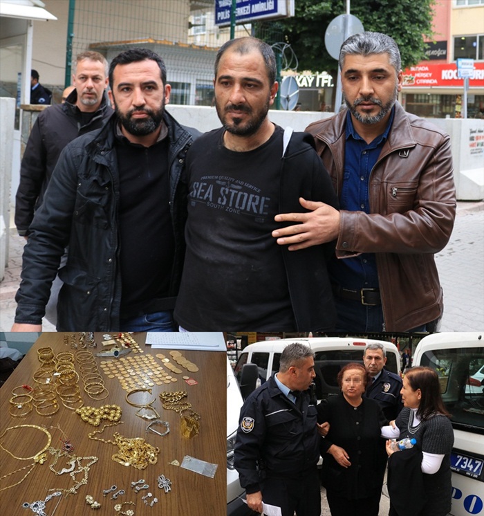 Altınlarla kaçan dolandırıcıyı vatandaşlar yakaladı