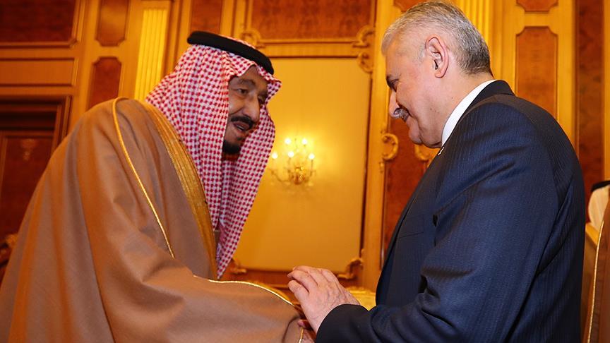 Başbakan Yıldırım Suudi Arabistan Kralı Selman ile görüştü