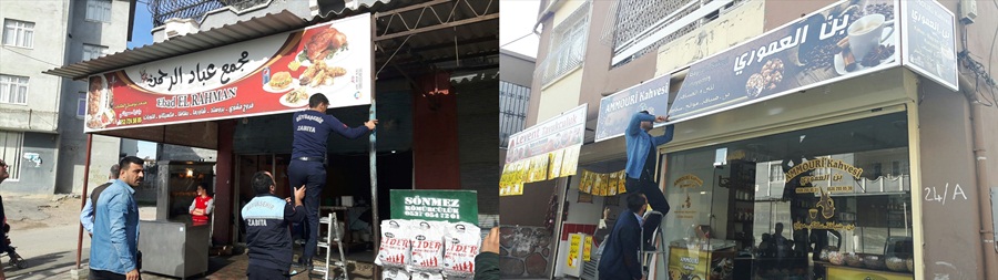 Adana'da Arapça tabelalar kaldırıldı
