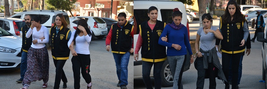 Kadın hırsızlar polise yakalanınca, ebe aradıklarını söyledi 