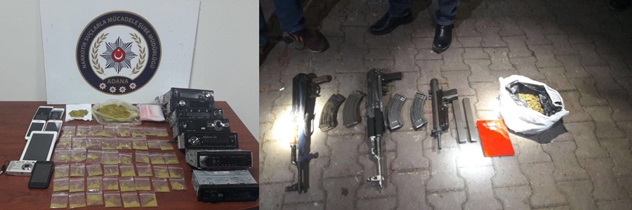 Adana'da yeni yıl öncesi uyuşturucu satıcılarına operasyon: 63 kişi tutuklandı