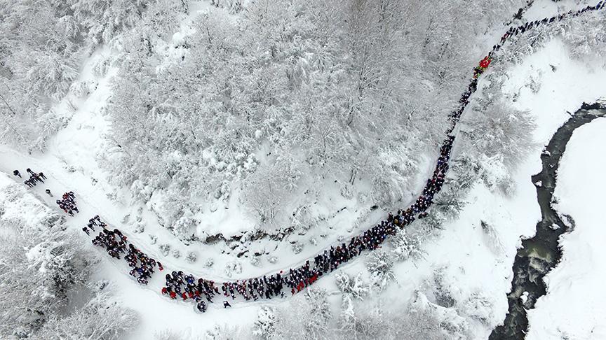 Milli sporcular da şühedanın izinde