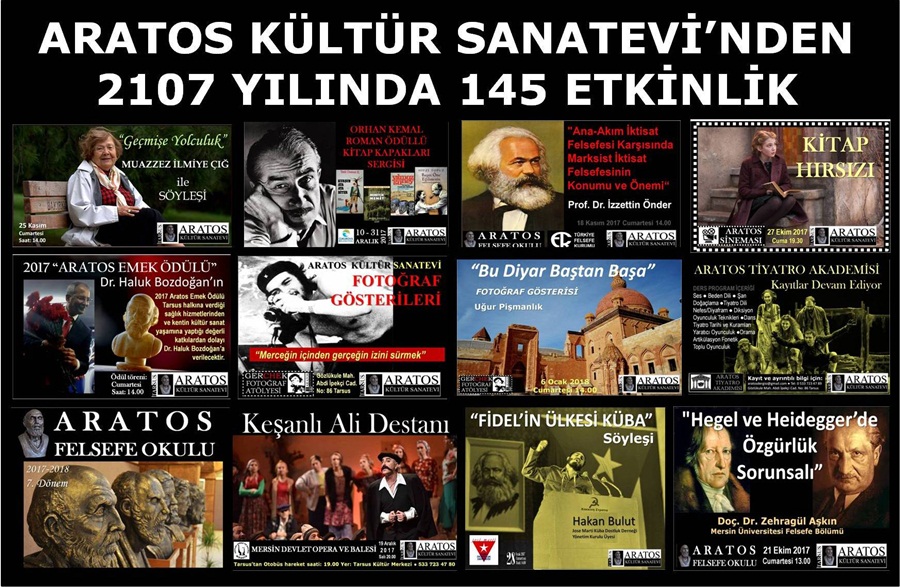 Aratos Kültür Sanatevi’nden 2017 Yılında 145 Etkinlik