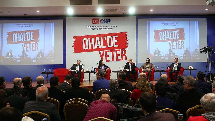 CHP'nin 'OHAL'de Yeter Forumu'nda sonuç bildirgesi yayımlandı