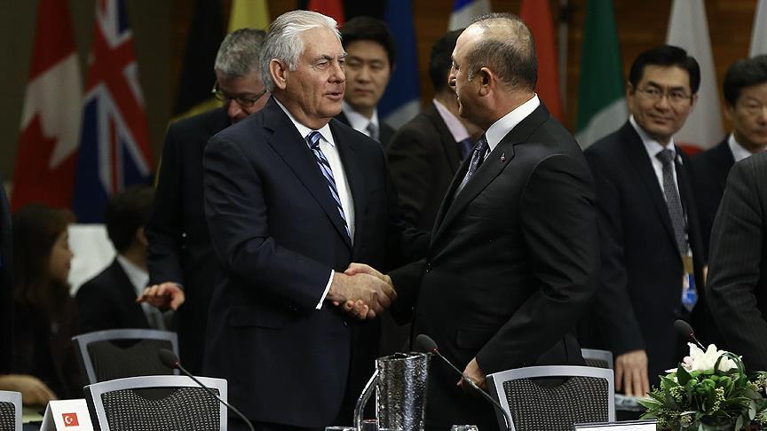 Çavuşoğlu, ABD'li mevkidaşı Tillerson ile görüştü