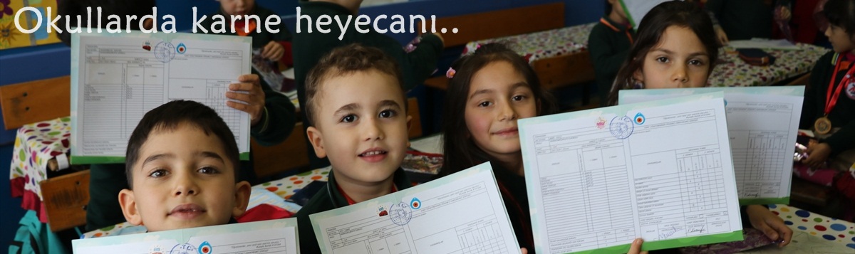 Okullarda karne heyecanı