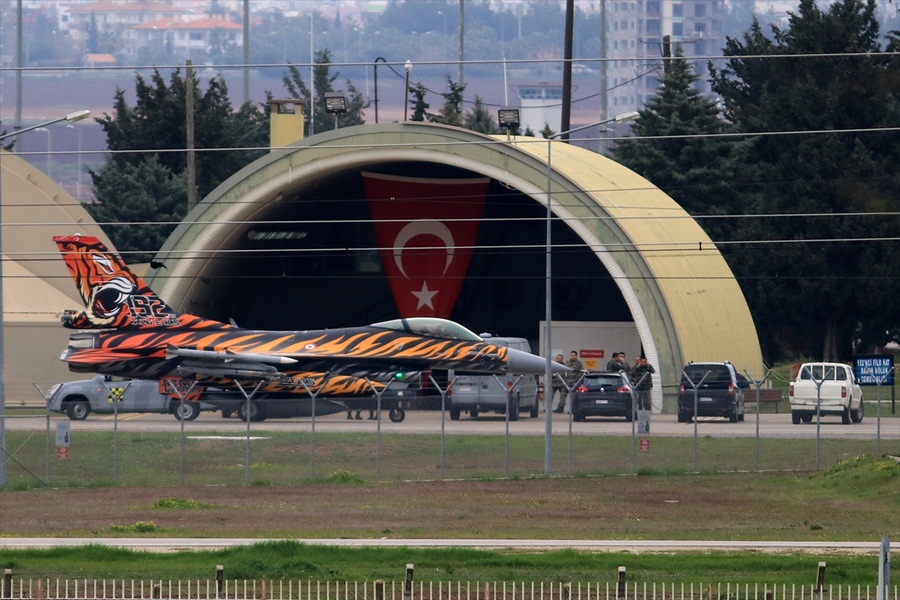 İncirlik'te Türk savaş uçakları hazır bekliyor