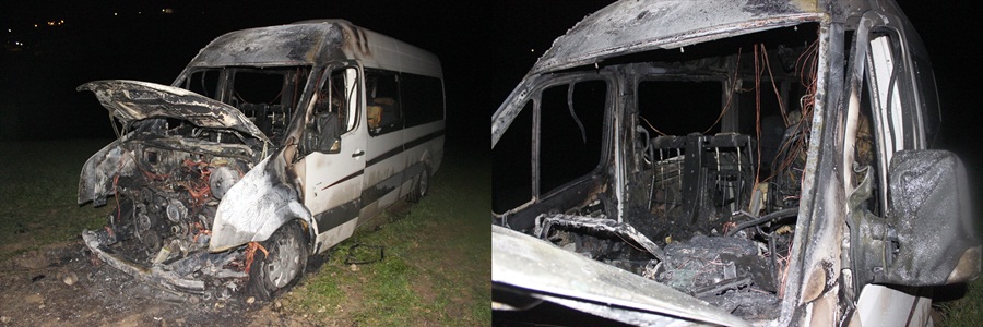 Adana'da minibüs yangını: 1 yaralı