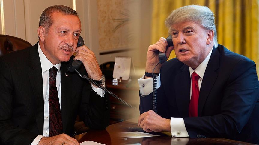 Erdoğan ile ABD Başkanı Trump telefonda görüştü