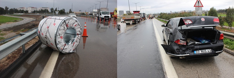 Adana'da zincirleme trafik kazası: 2 yaralı