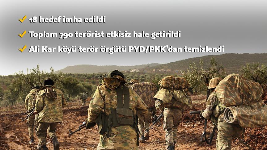 Ali Kar köyü terör örgütü PYD/PKK'dan temizlendi