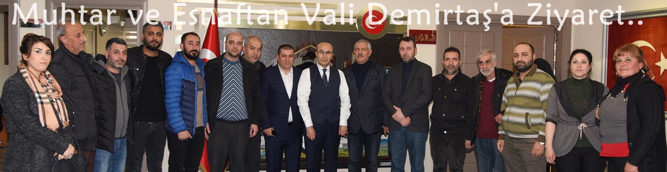 Muhtar ve Esnaftan Vali Demirtaş'a Ziyaret