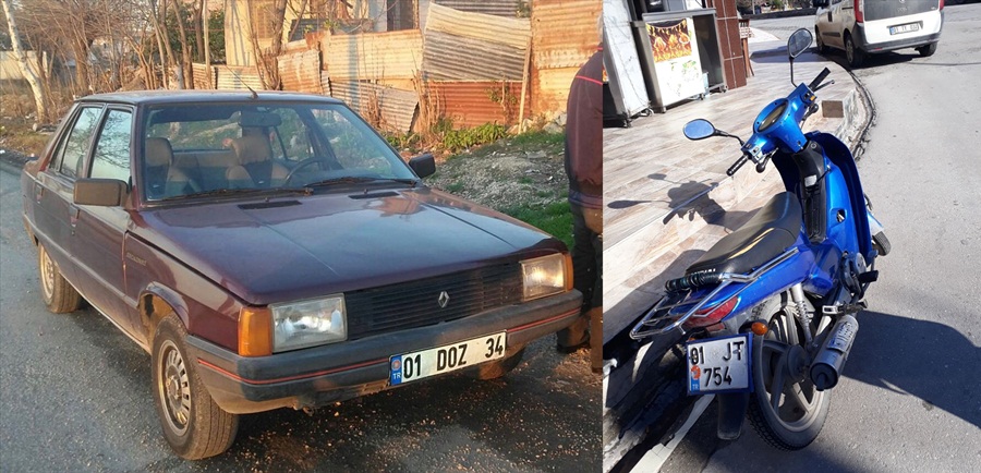 Adana'da otomobil ve motosiklet hırsızlığı iddiası