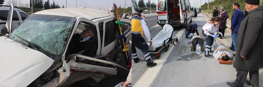 Adana'da trafik kazası: 3 yaralı