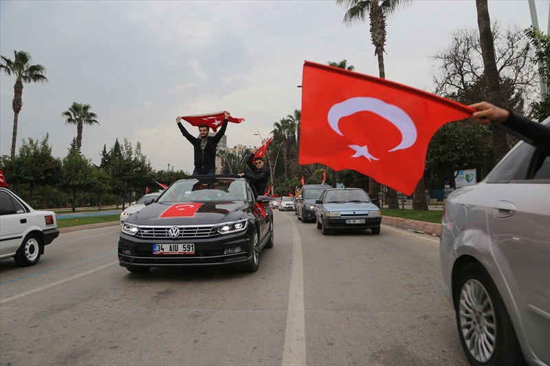 Adana'dan Zeytin Dalı Harekatı'na Destek