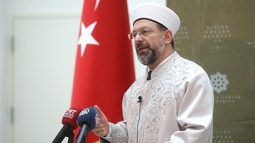 Diyanet İşleri Başkanı Erbaş'tan 'inanç' açıklaması