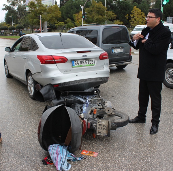 Adana'da trafik kazası: 1 yaralı