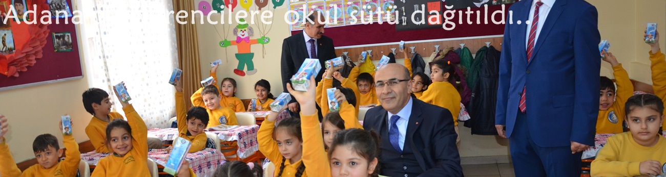 Adana'da öğrencilere okul sütü dağıtıldı