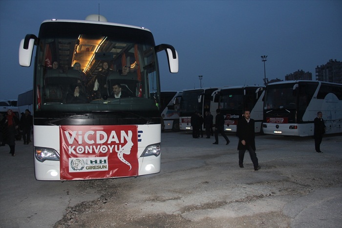 "Vicdan Konvoyu" Adana'dan yola çıktı